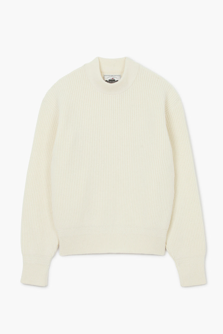 Deck Sweater - Laine d'agneau Natural