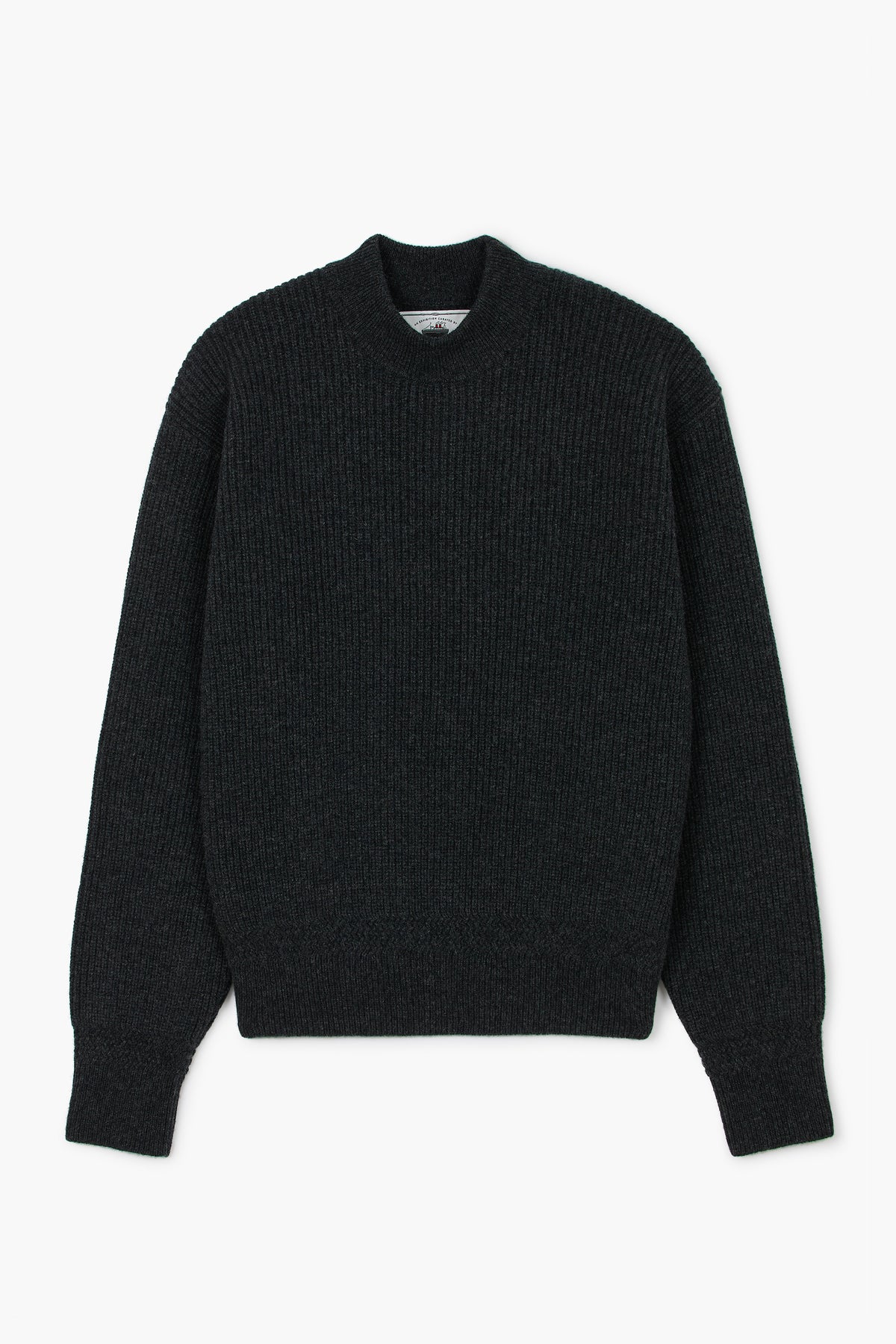 Deck Sweater - Antracietgrijs gemêleerd Lamswollen 