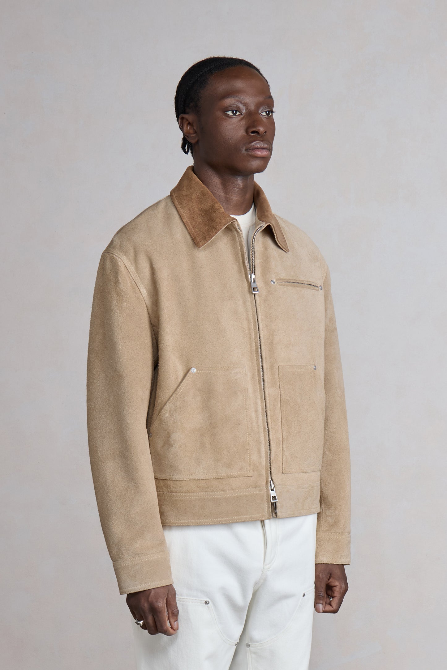 Labor Jacket - Suède beige clair