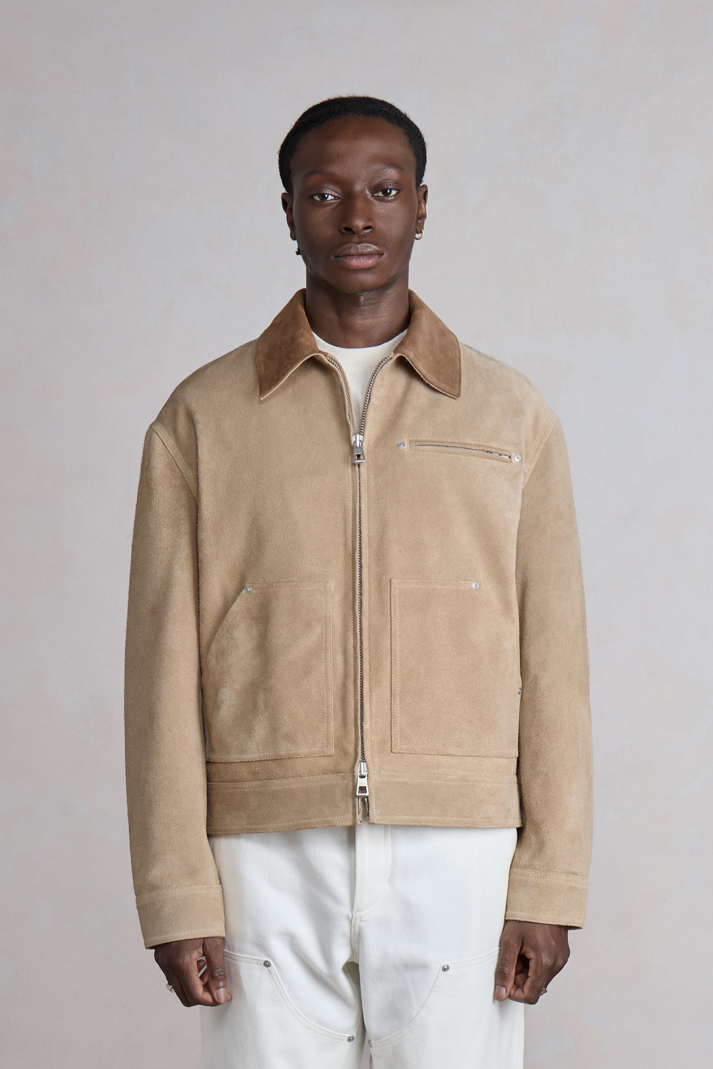 Labor Jacket - Suède beige clair