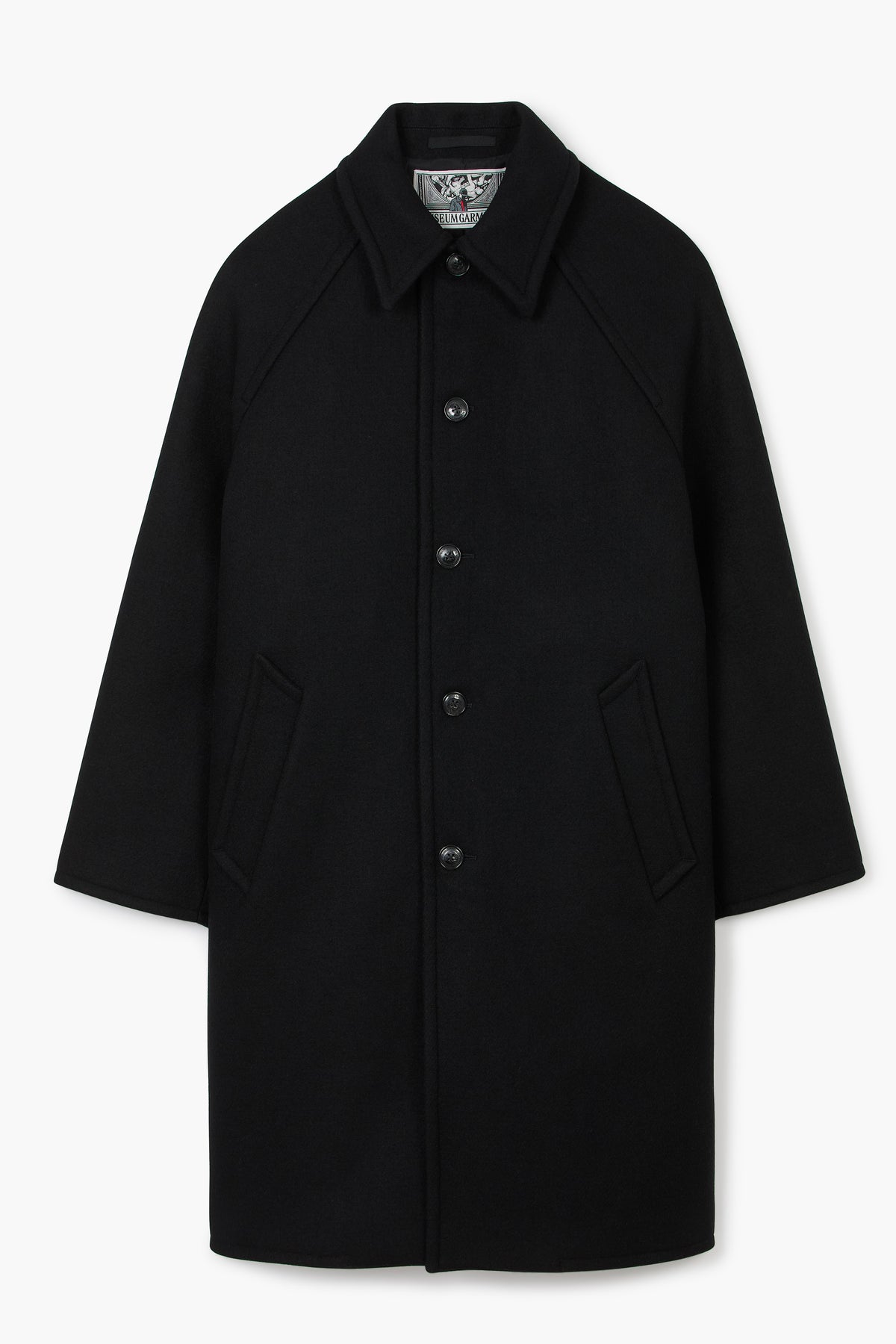 Manteau Car Coat Raglan - Noir
