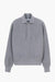 Reversed Polo Sweatshirt - Gris Anthracite