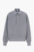 Reversed Polo Sweatshirt – Anthracite Grey