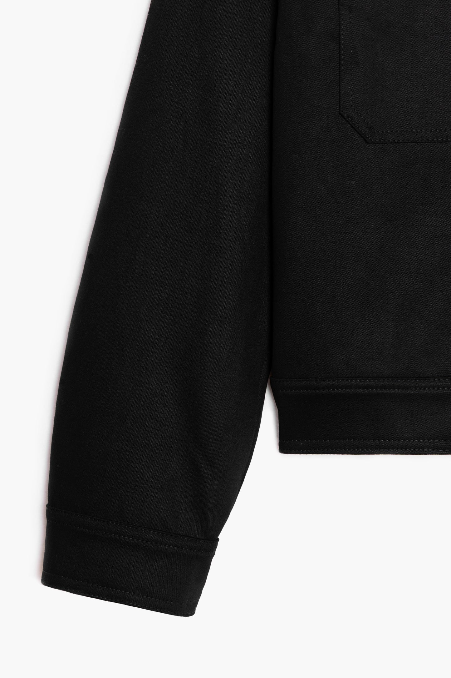 Pumpist Jacket - Black Cotton Sateen