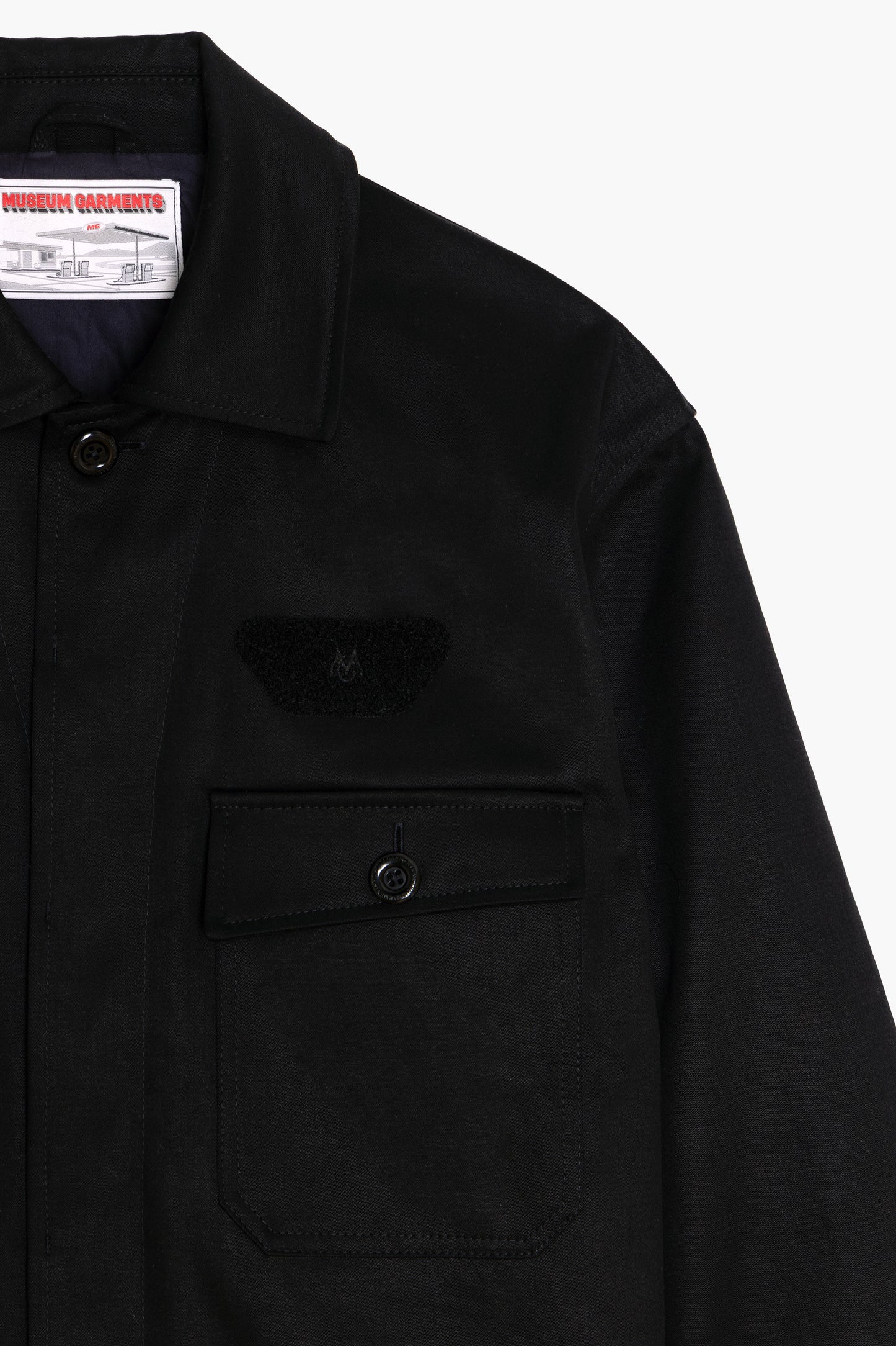 Pumpist Jacket - Black Cotton Sateen