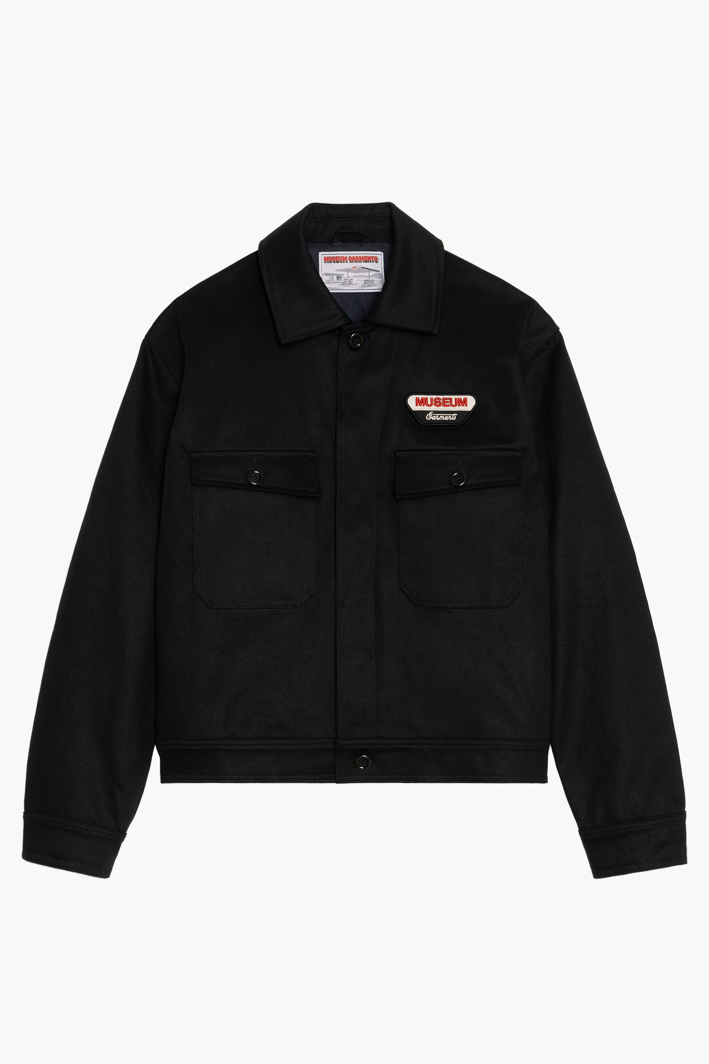 Pumpist Jacket - Black Cotton Sateen