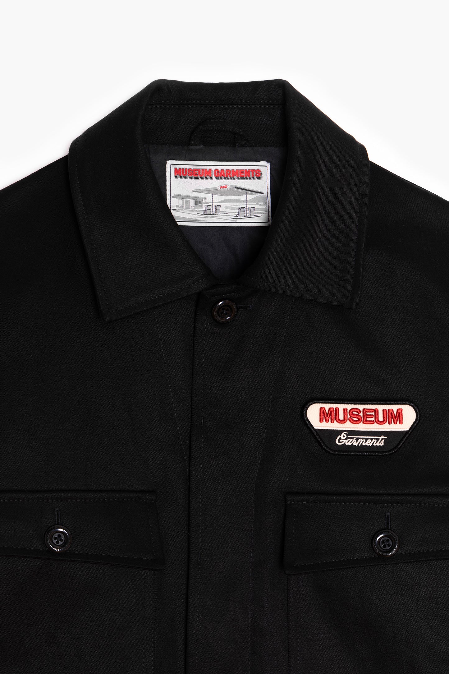 Pumpist Jacket - Black Cotton Sateen