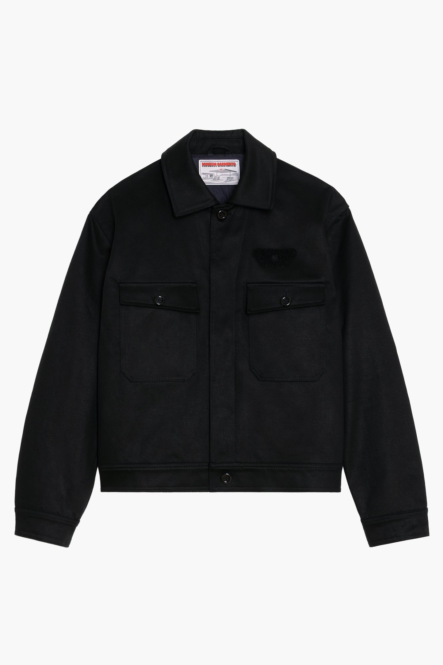 Pumpist Jacket - Black Cotton Sateen