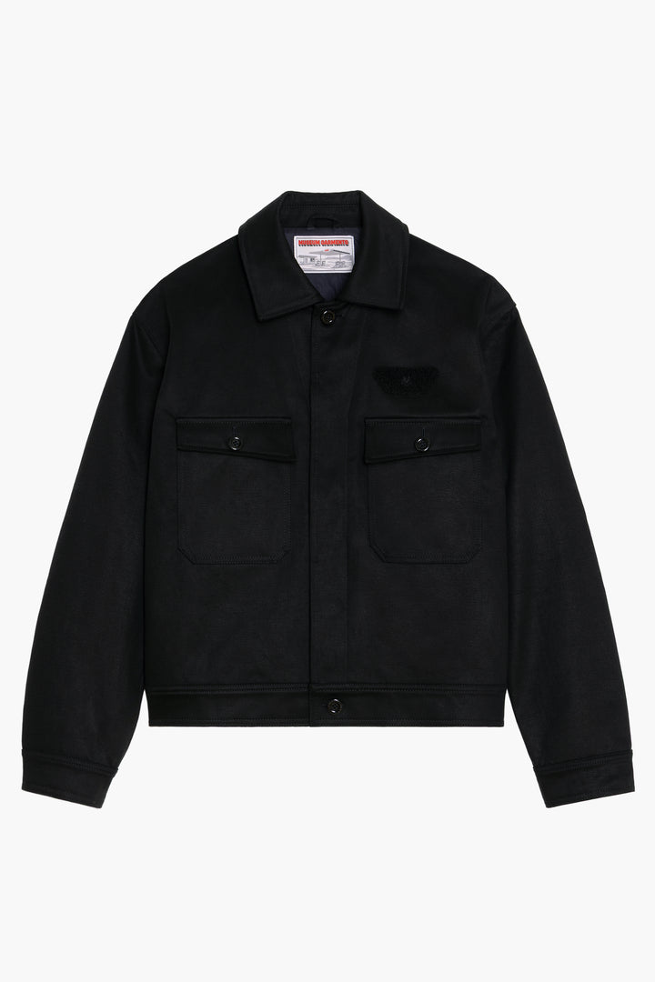 Pumpist Jacket - Satin de coton Noir