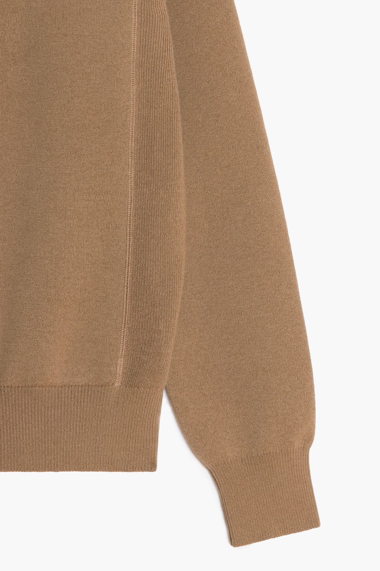 Raglan Athletic Sweater - Dark Beige Melange