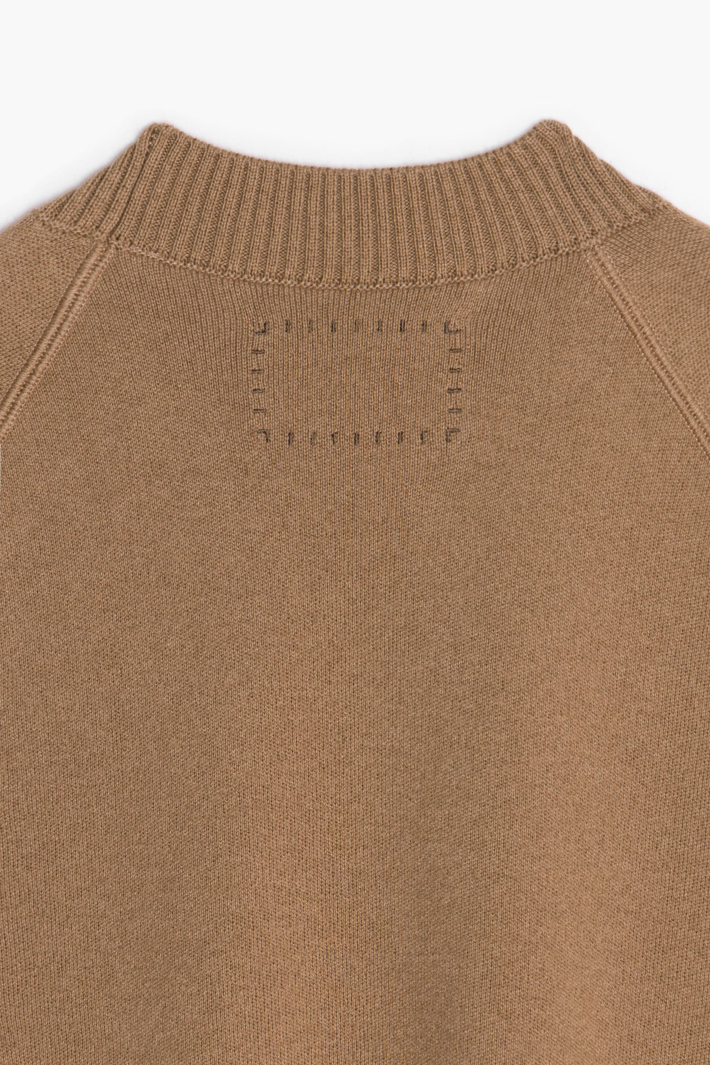 Raglan Athletic Sweater - Dark Beige Melange