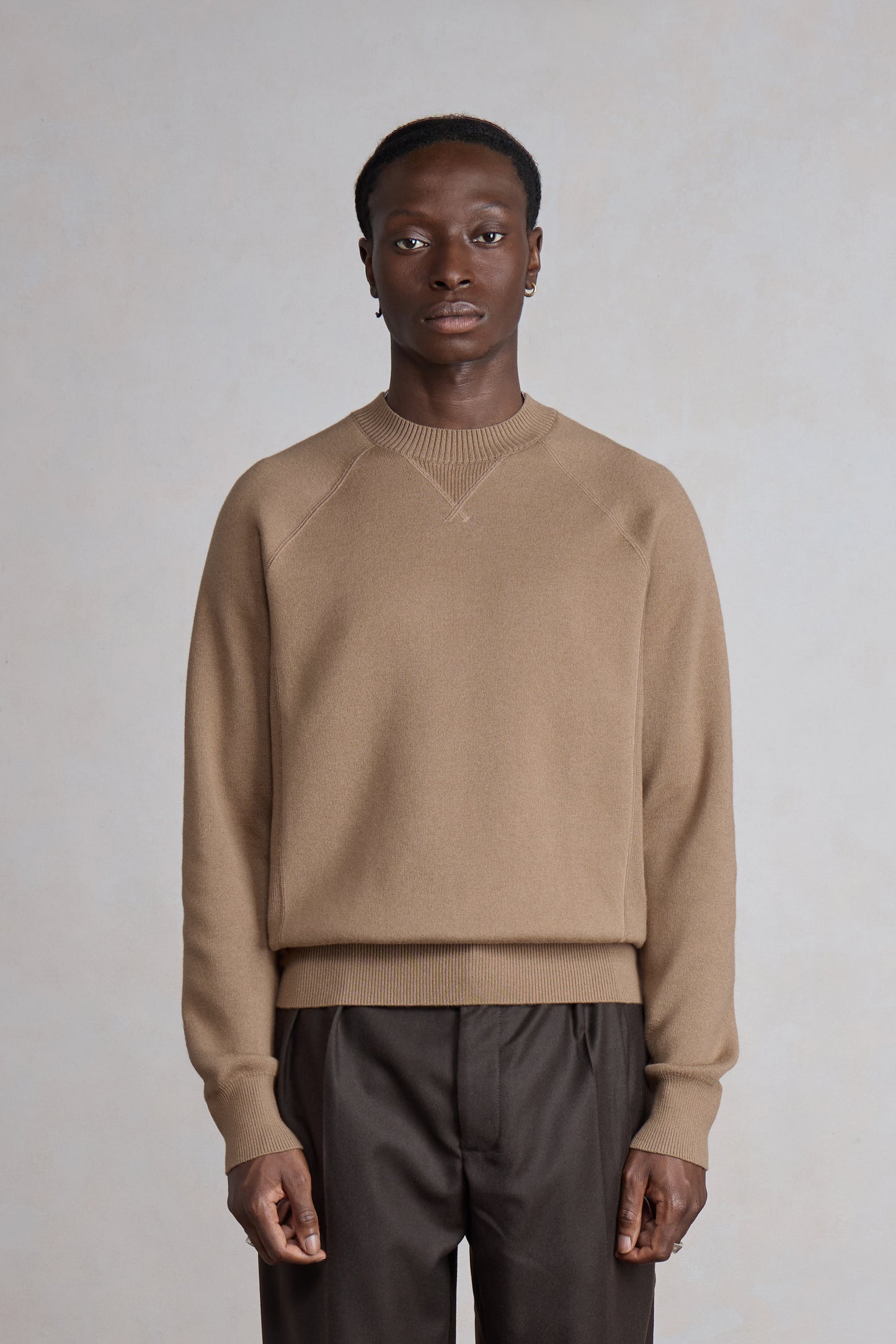 Athletic Sweater Raglan - Beige melange