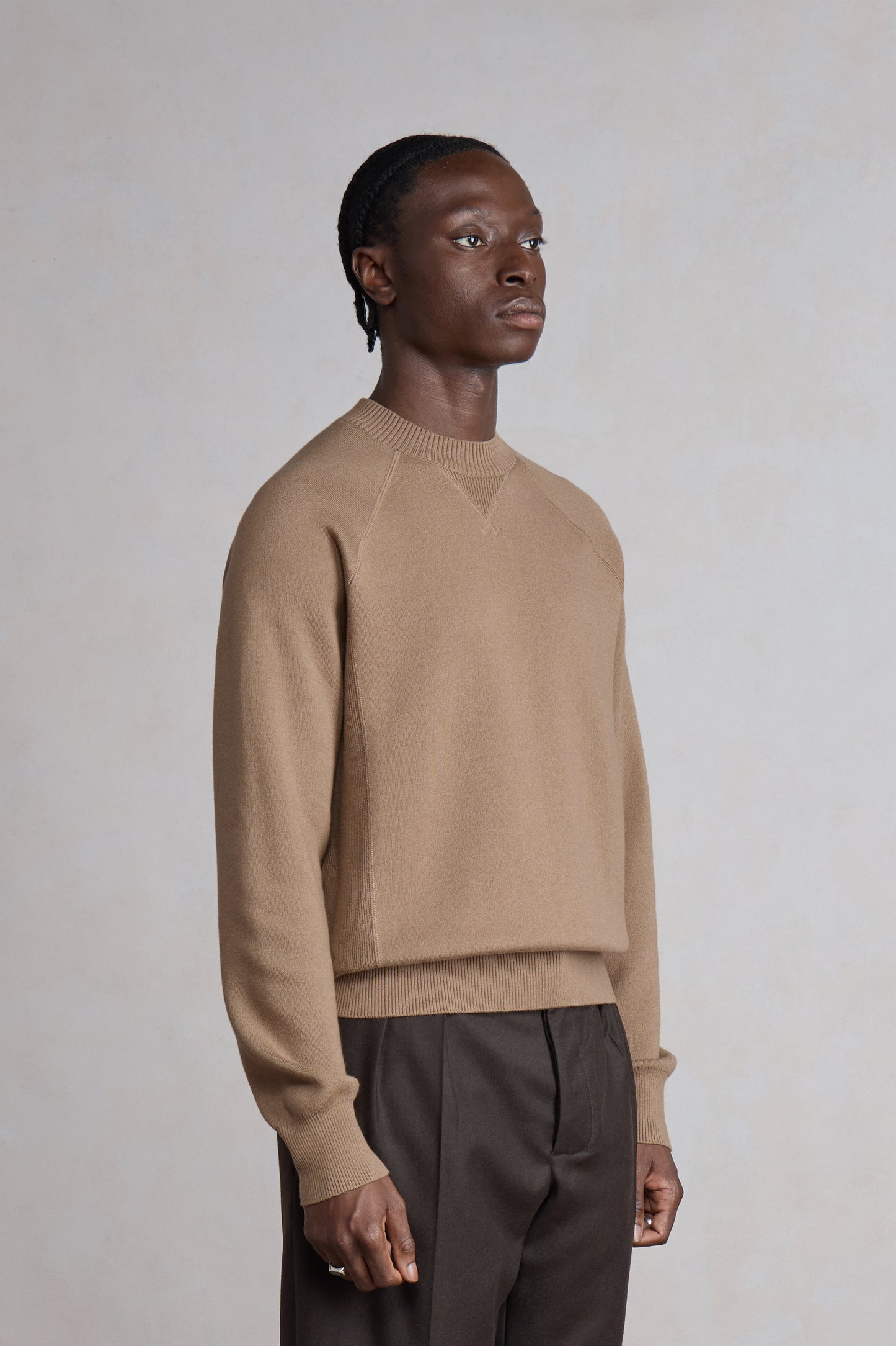 Athletic Sweater Raglan - Beige melange