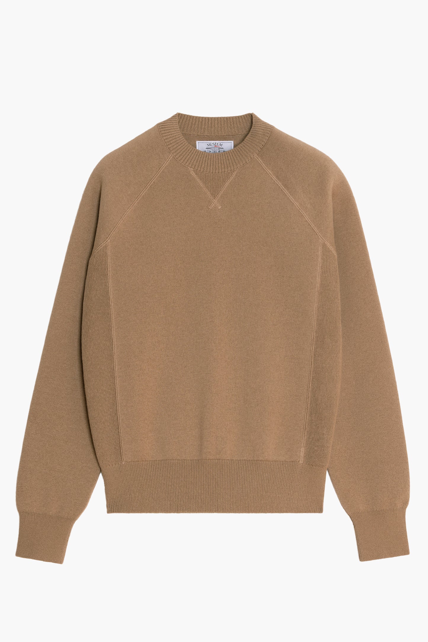 Raglan Athletic Sweater - Dark Beige Melange