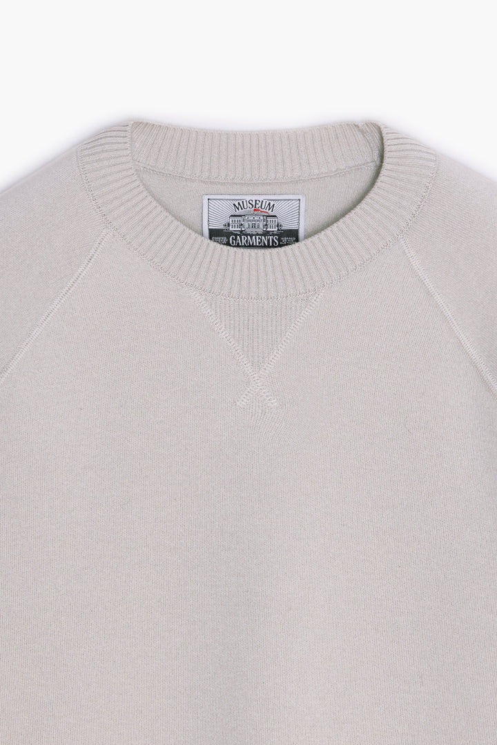 Athletic Sweater Raglan - Light Grey melange