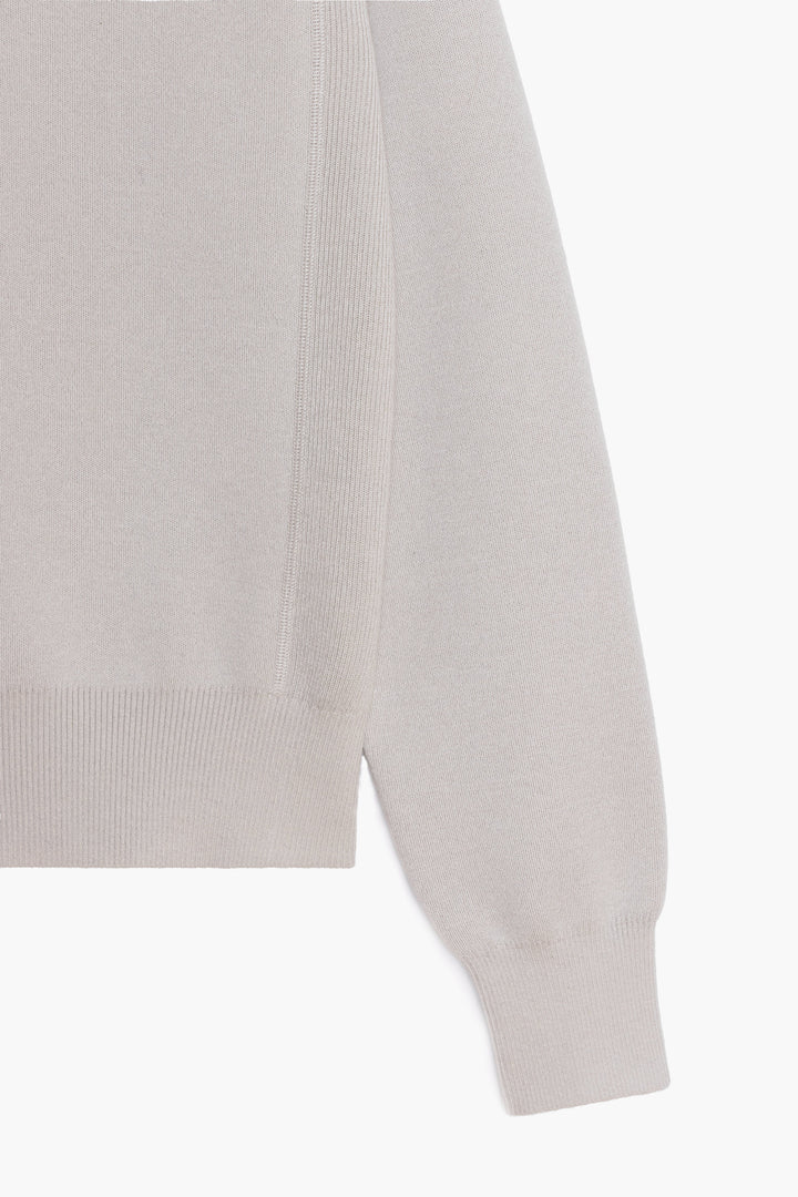 Athletic Sweater Raglan - Light Grey melange