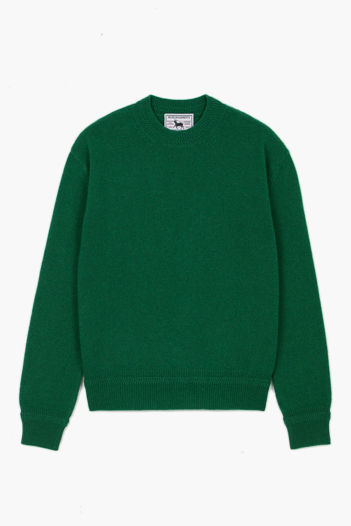 Relaxed Cashmere Crewneck - Vert