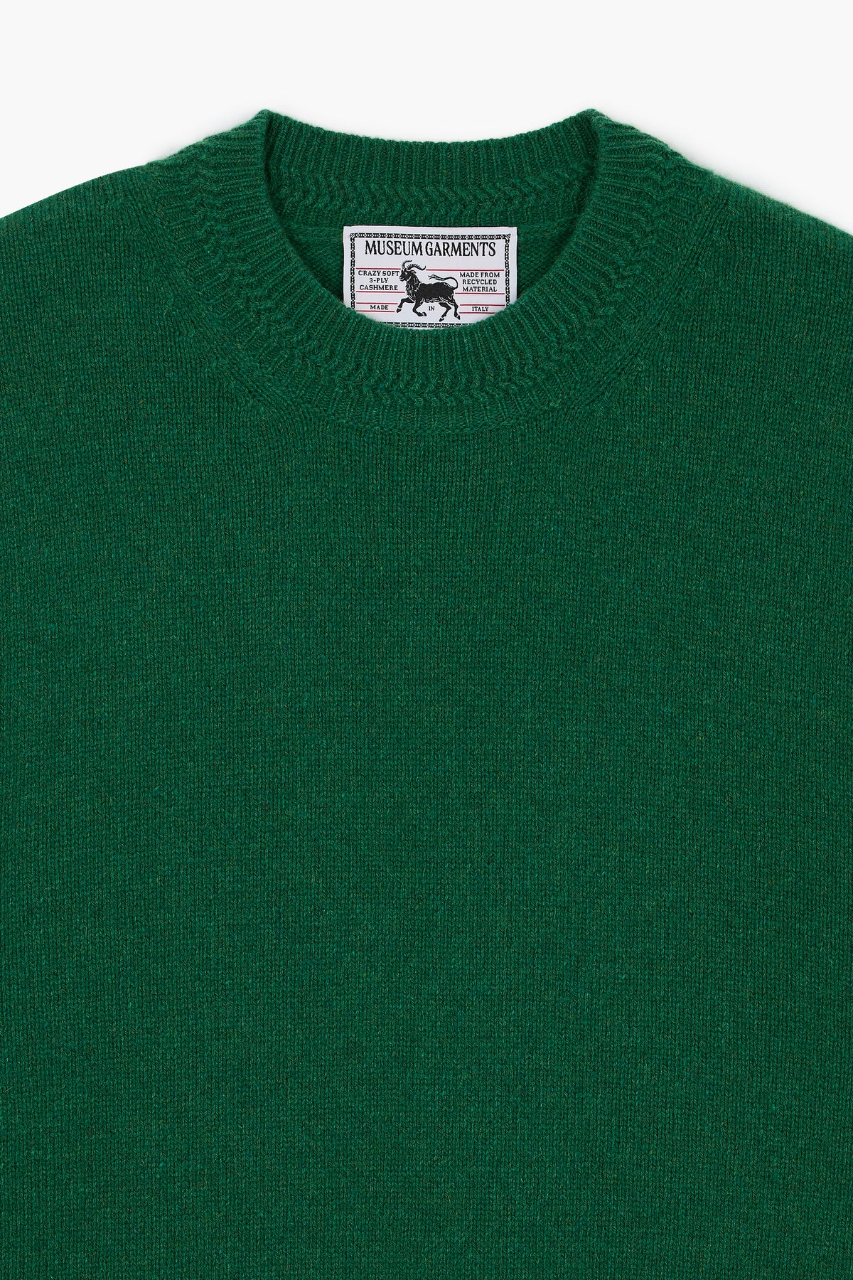 Relaxed Cashmere Crewneck - Vert