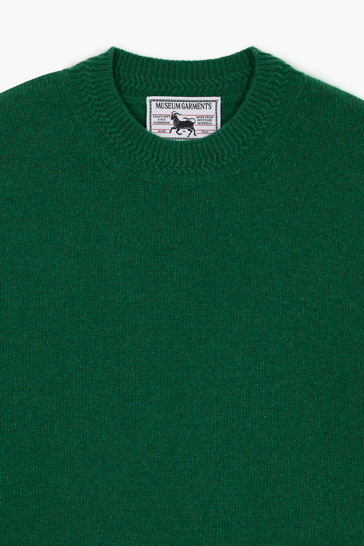 Relaxed Cashmere Crewneck - Vert