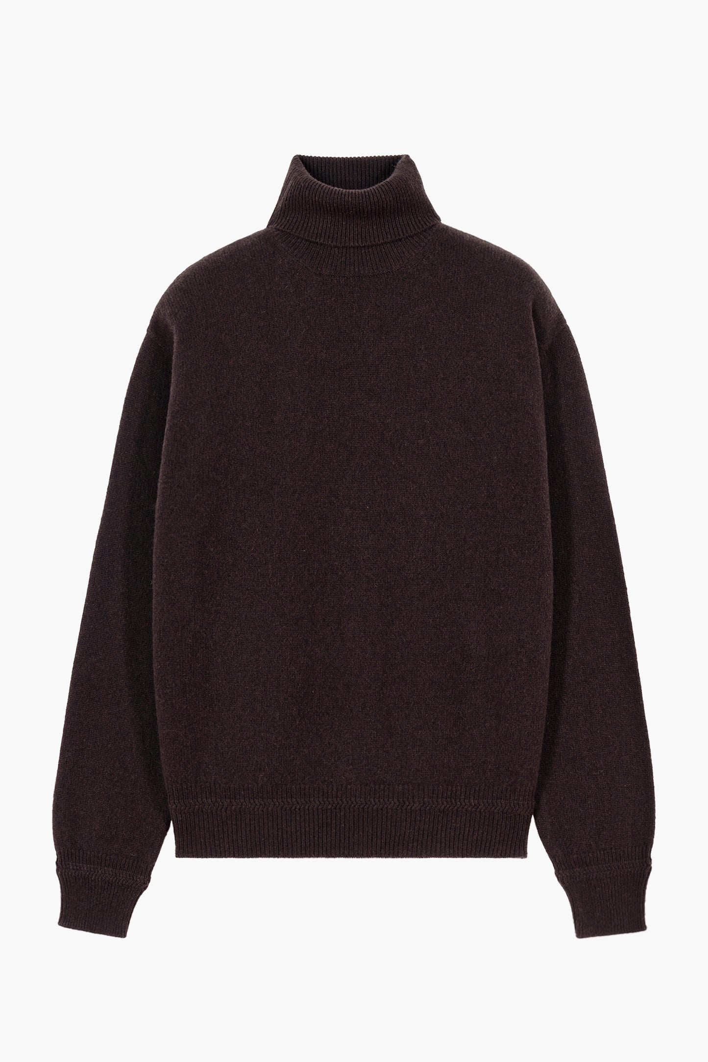 Relaxed Cashmere Turtleneck - Brown