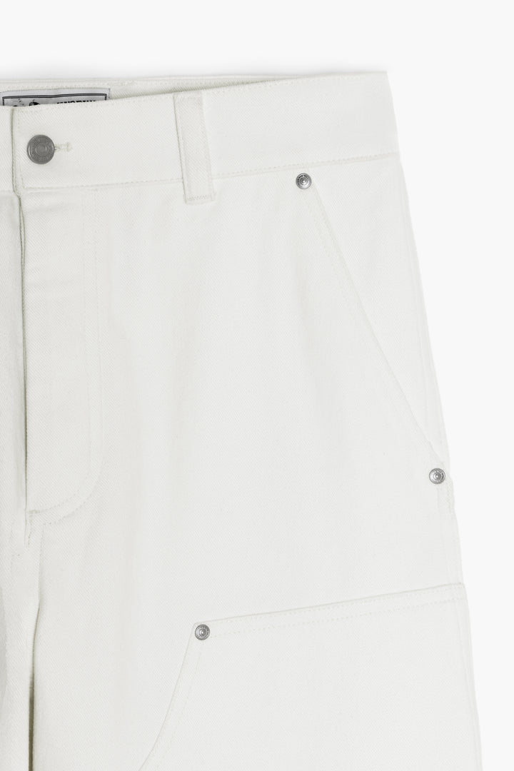 Pantalon Soft Double Knee - Twill de coton Ecru