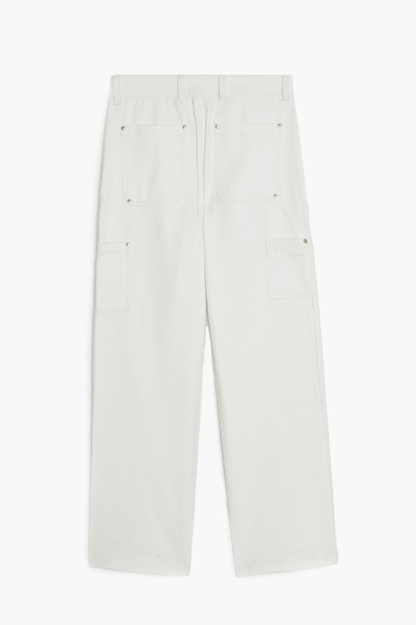 Soft Double Knee Pants - Ecru Cotton Twill