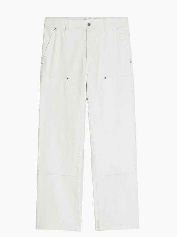 Pantalon Soft Double Knee - Twill de coton Ecru