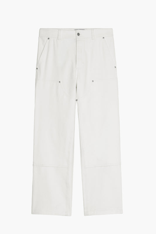 Pantalon Soft Double Knee - Twill de coton Ecru