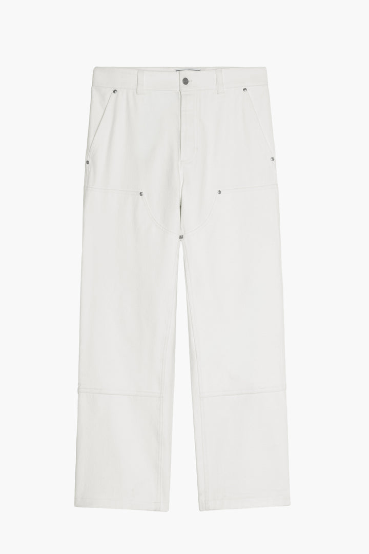 Pantalon Soft Double Knee - Twill de coton Ecru