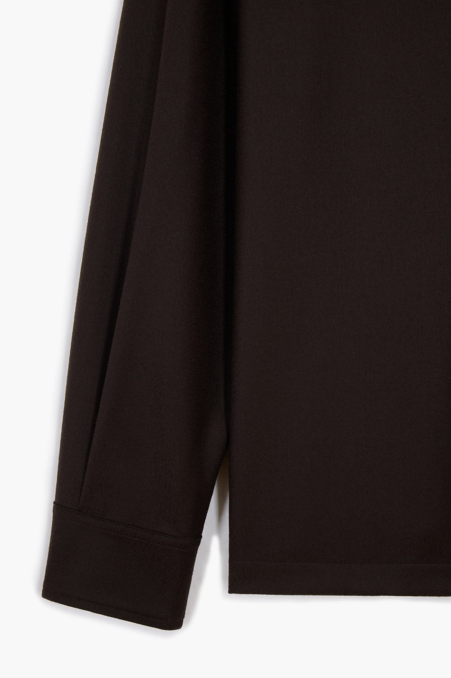 Western Overshirt - Flanelle de Laine Marron