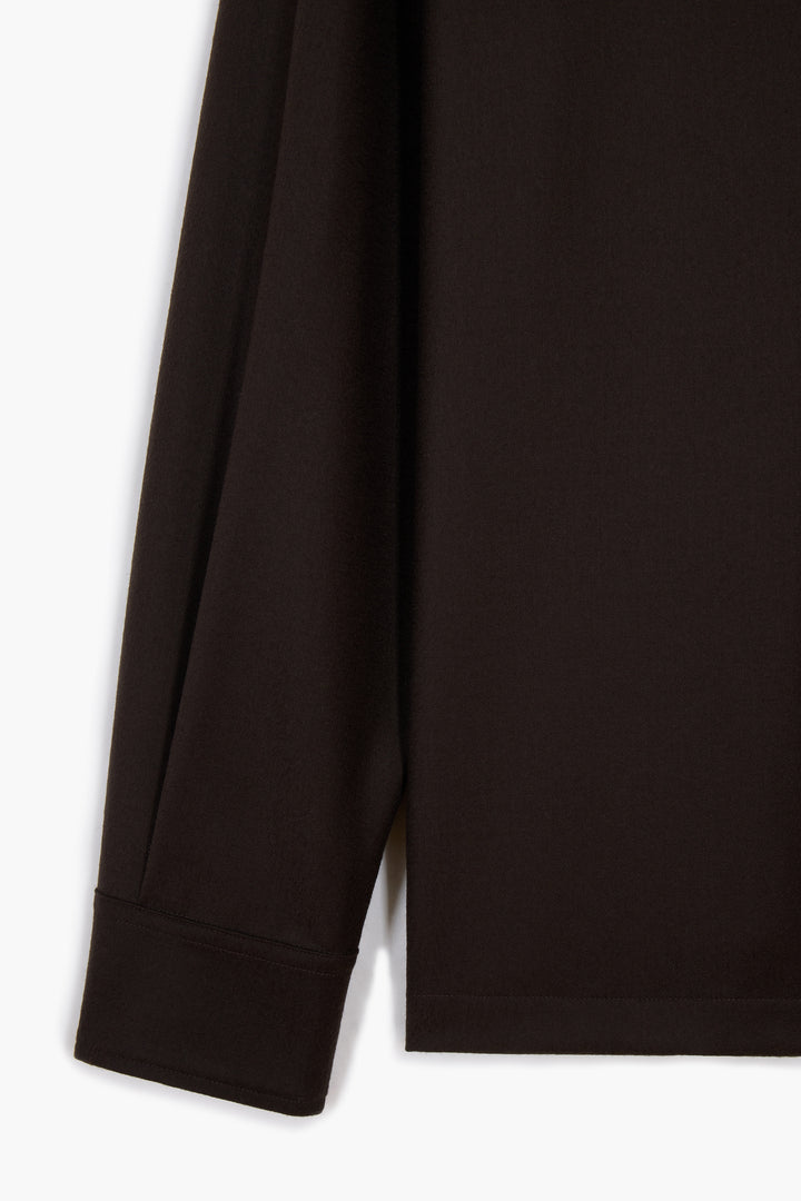 Western Overshirt - Flanelle de Laine Marron