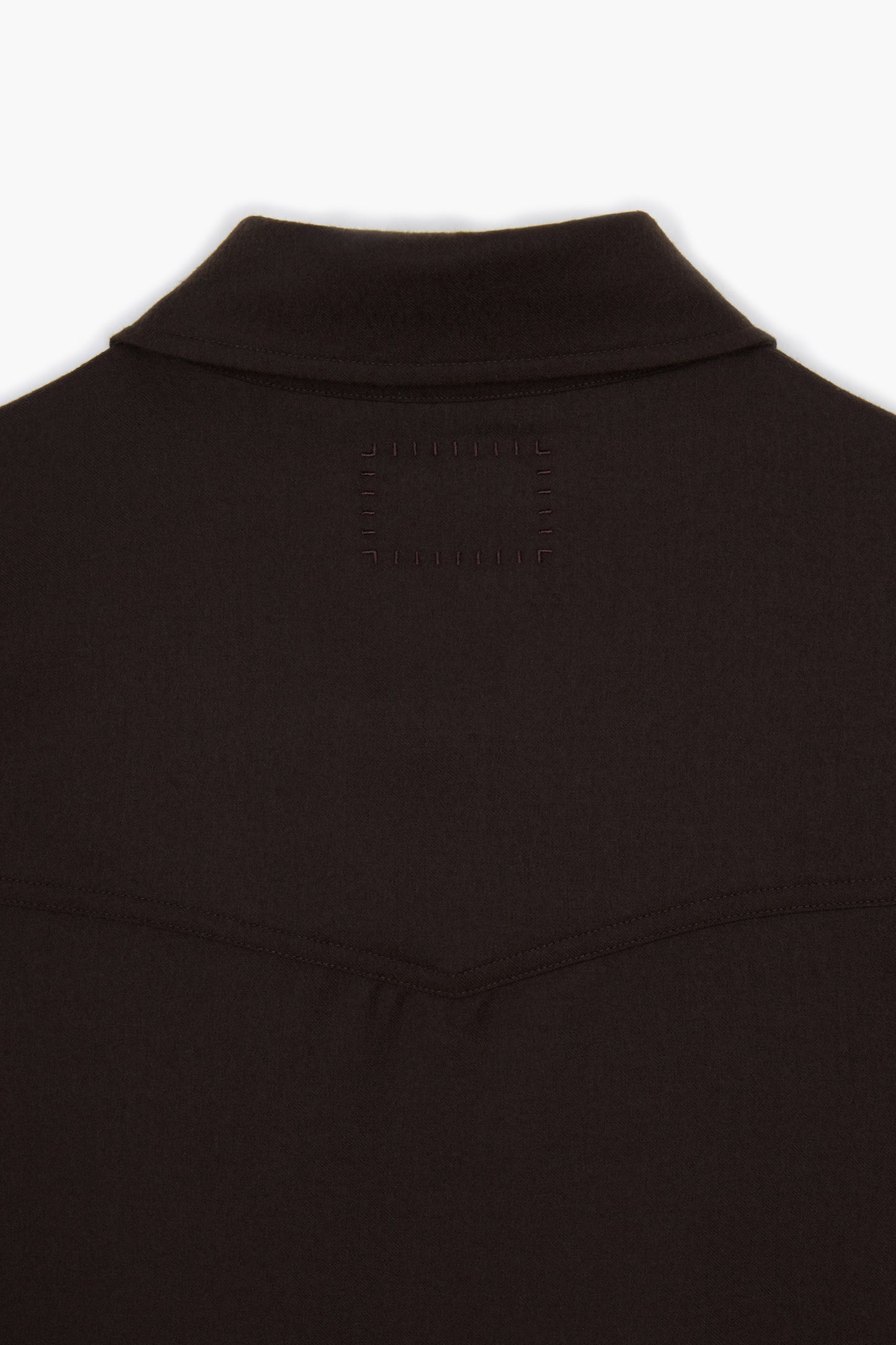 Western Overshirt - Flanelle de Laine Marron