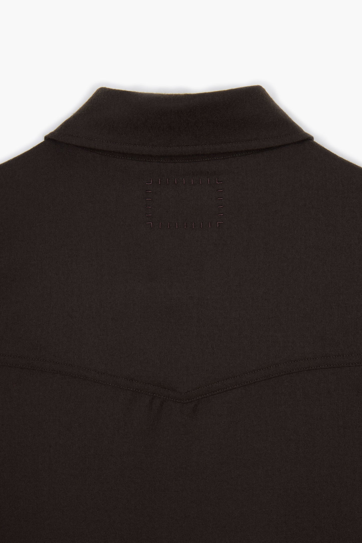 Western Overshirt - Flanelle de Laine Marron