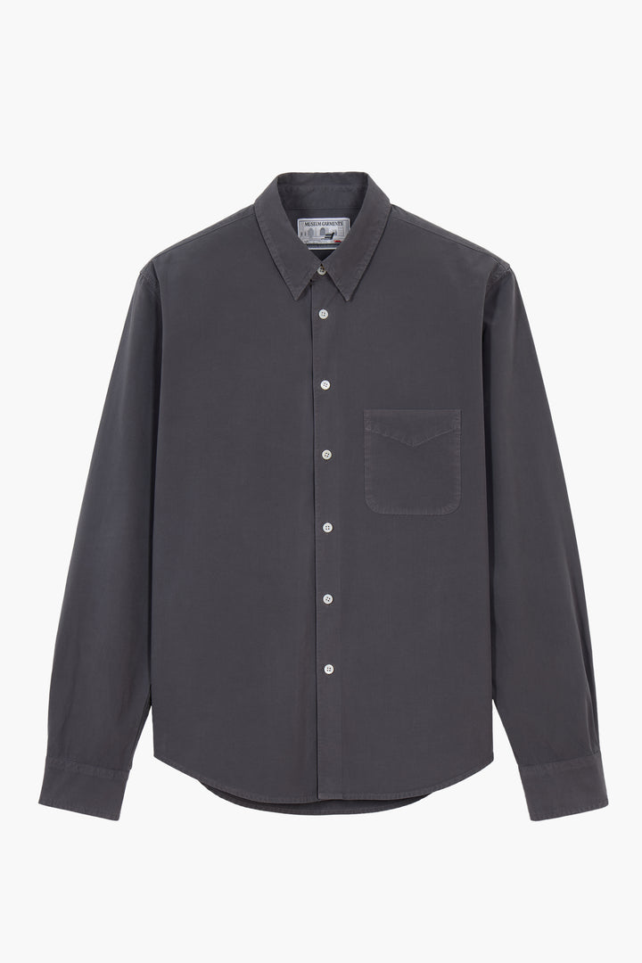 Corporate shirt - Garment Dyed Gris Anthracite