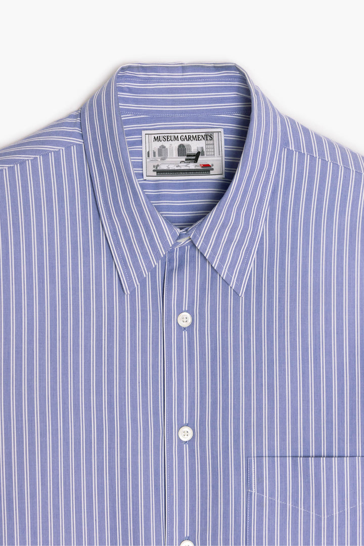 Corporate Shirt - Blue/White Stripes