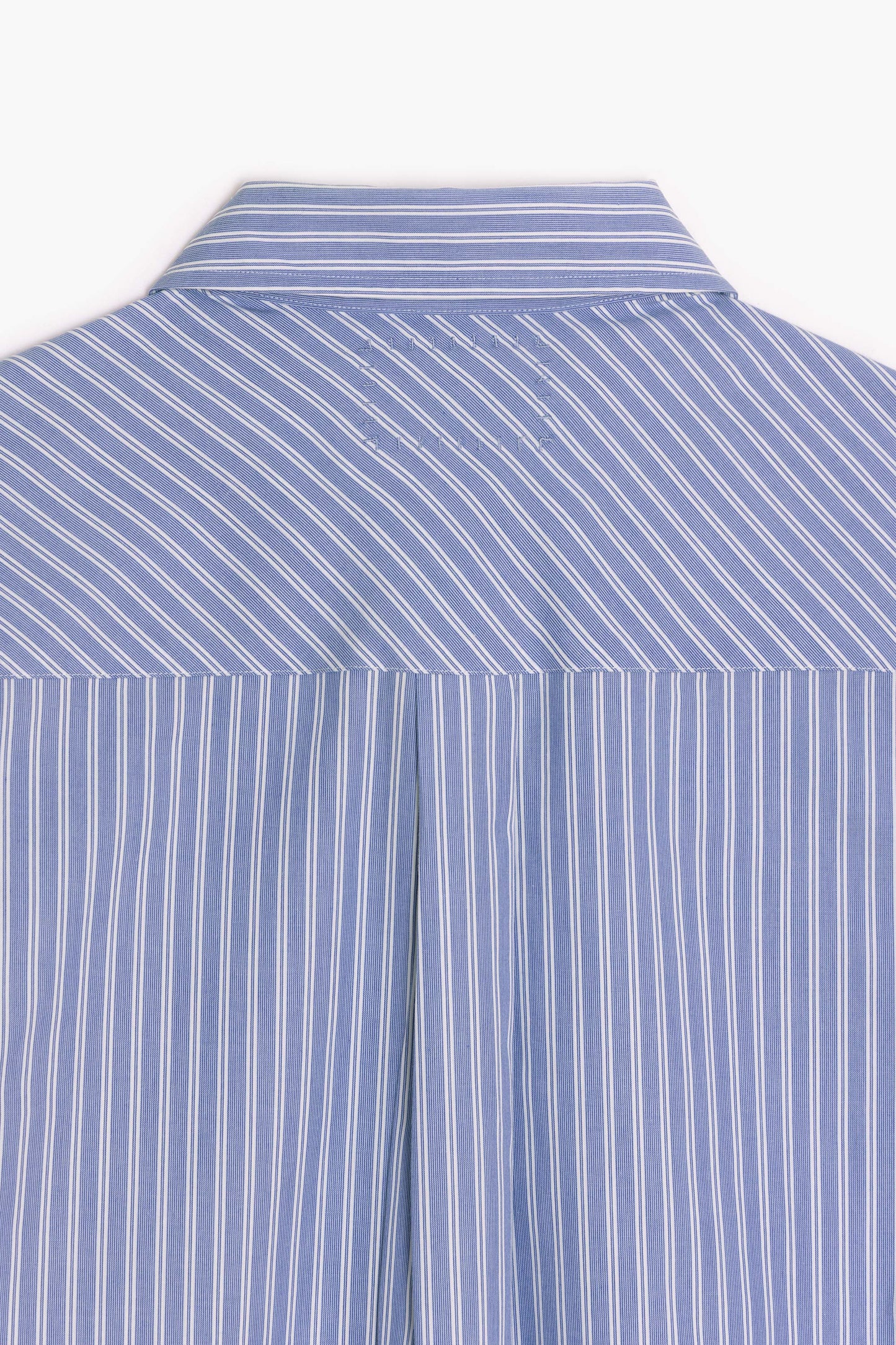 Corporate Shirt - Popeline de coton rayée Bleu/Blanc