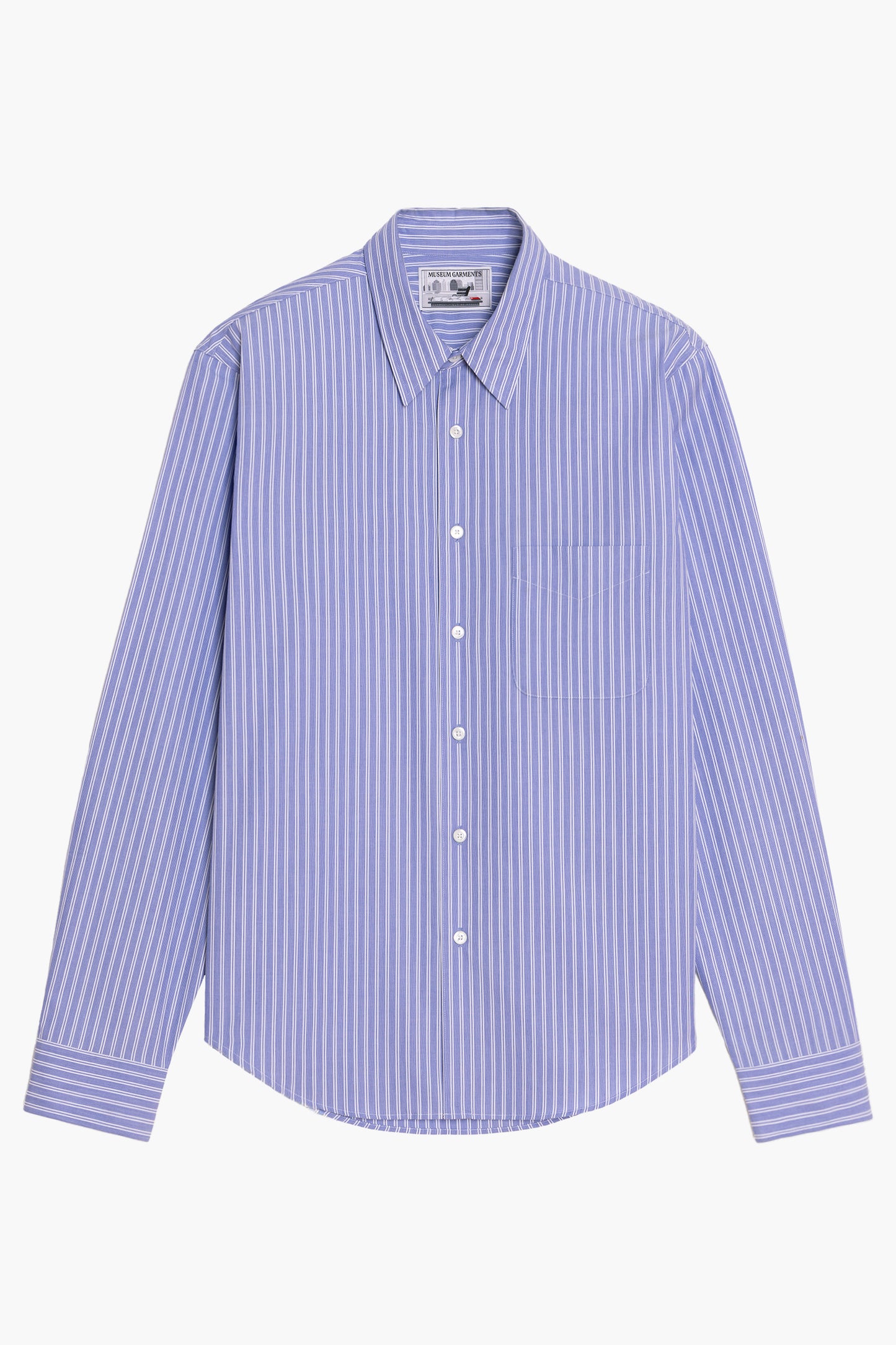 Corporate Shirt - Blue/White Stripes