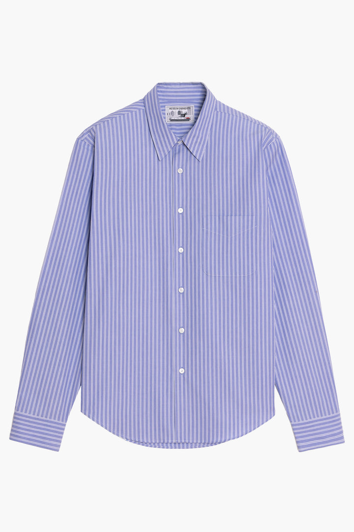 Corporate Shirt - Blue/White Stripes