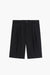 French Military Shorts - Anthracite Grey Tropical Wool Canvas
