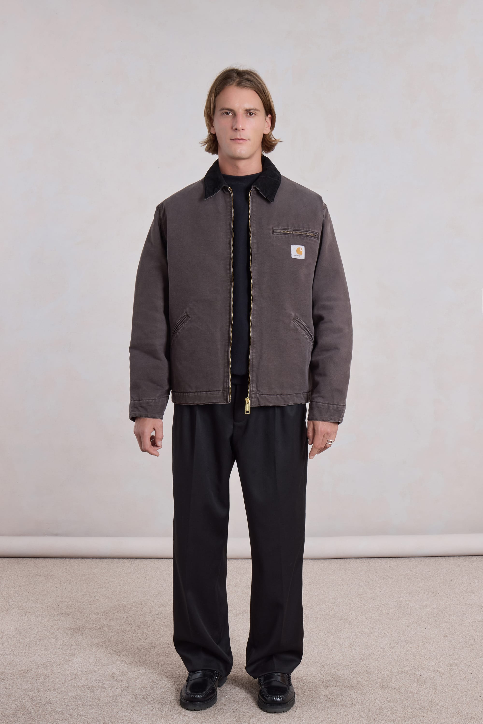 CARHARTT WIP - OG Detroit Jacket Tobacco / Black stone