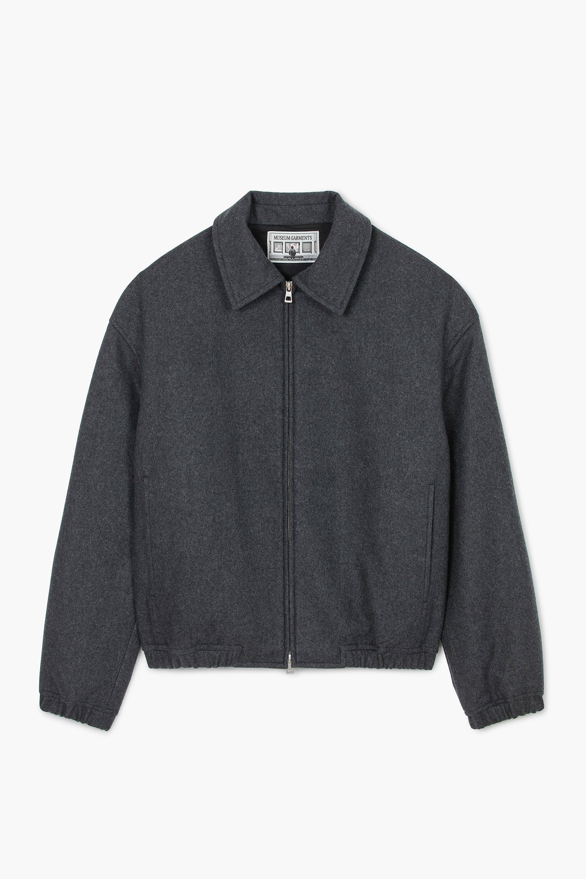 Exhibition Jacket - Flanelle de laine Gris Chiné