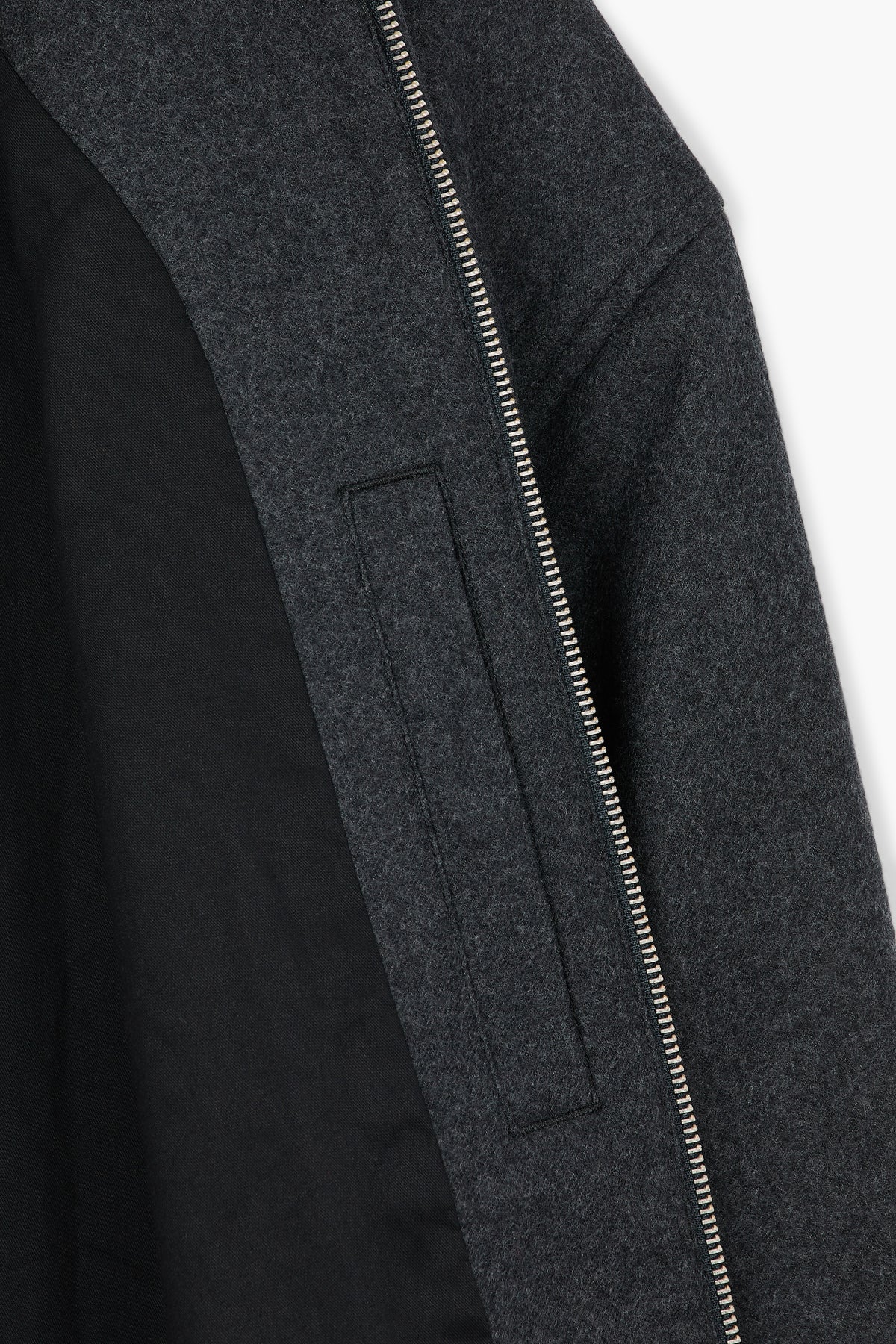 Exhibition Jacket - Flanelle de laine Gris Chiné