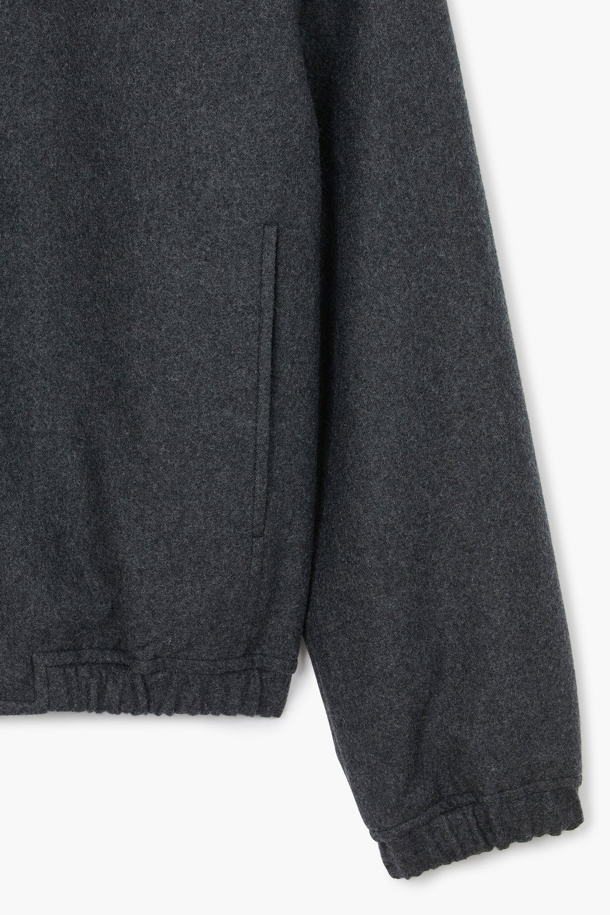 Exhibition Jacket - Flanelle de laine Gris Chiné