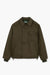 A-2 Military Jacket - Satin de coton Vert Foncé