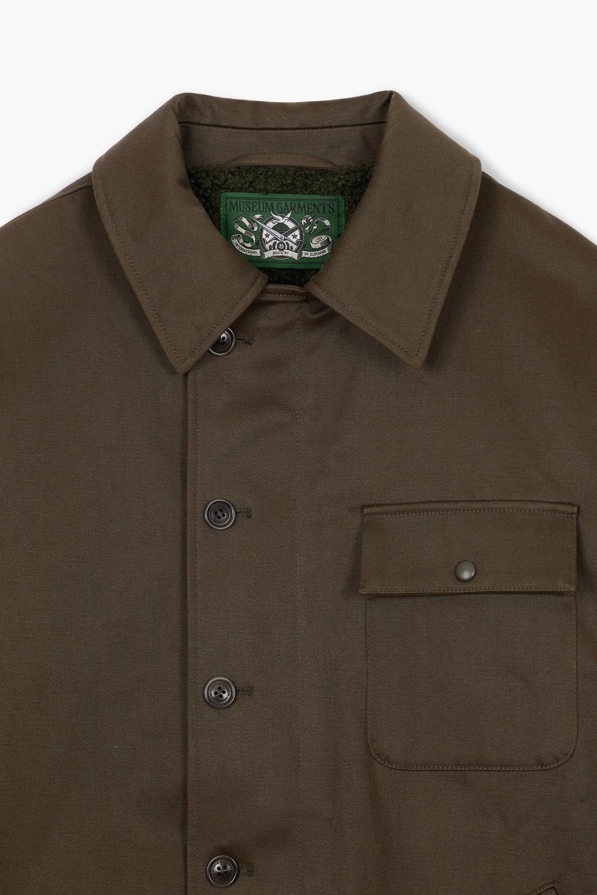 A-2 Military Jacket - Satin de coton Vert Foncé