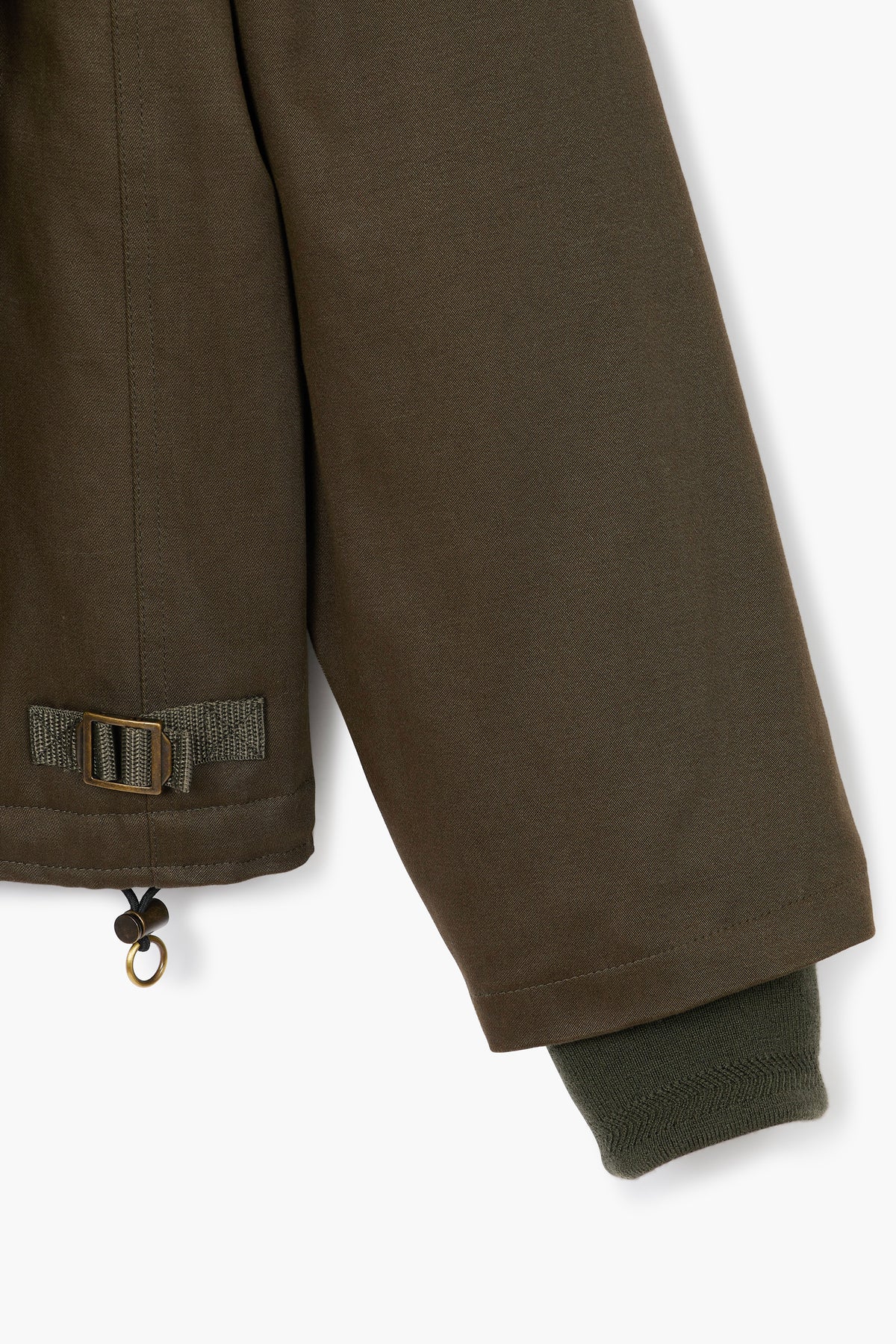 A-2 Military Jacket - Satin de coton Vert Foncé