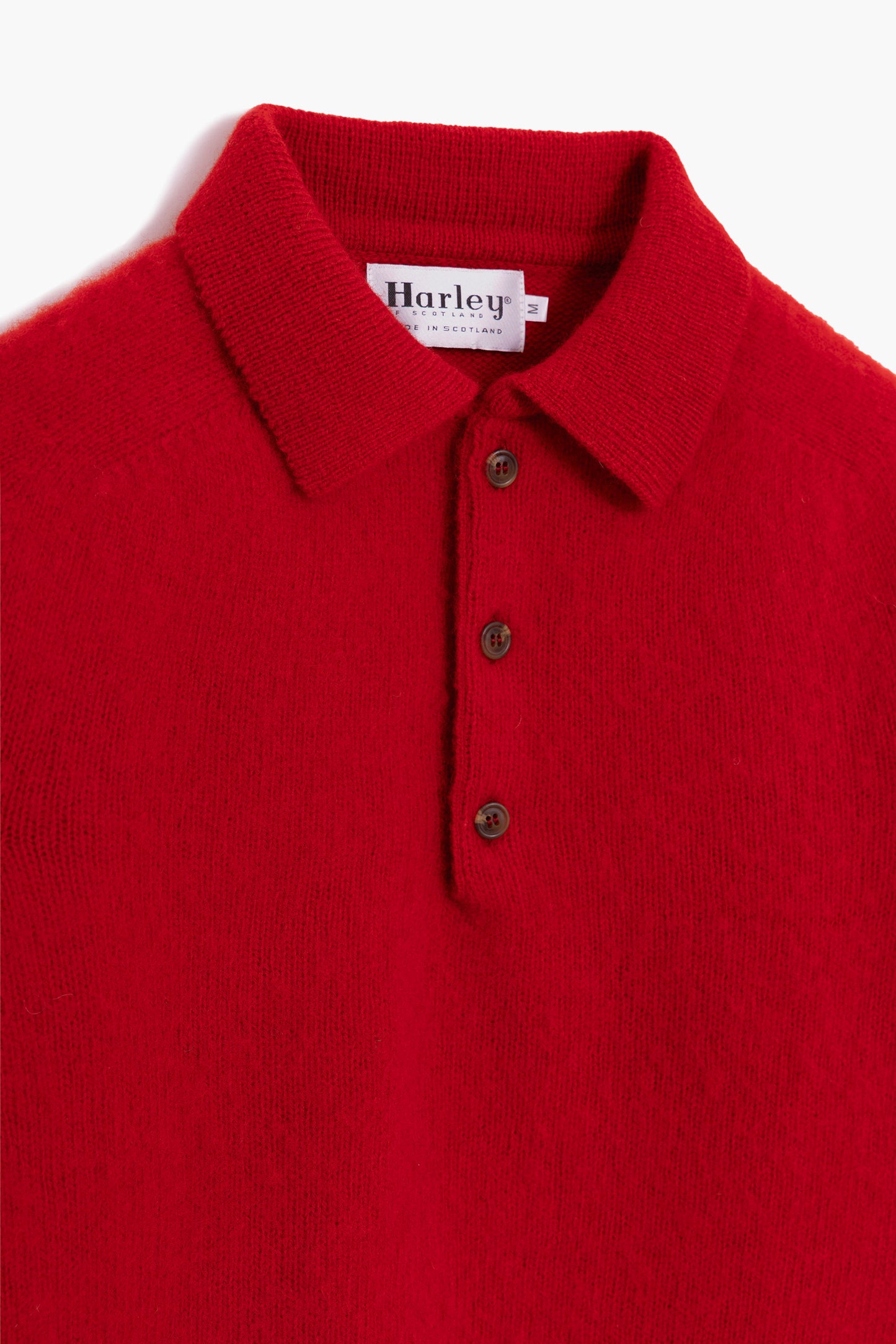 Shaggy Dog wollen polokraag trui – Rood
