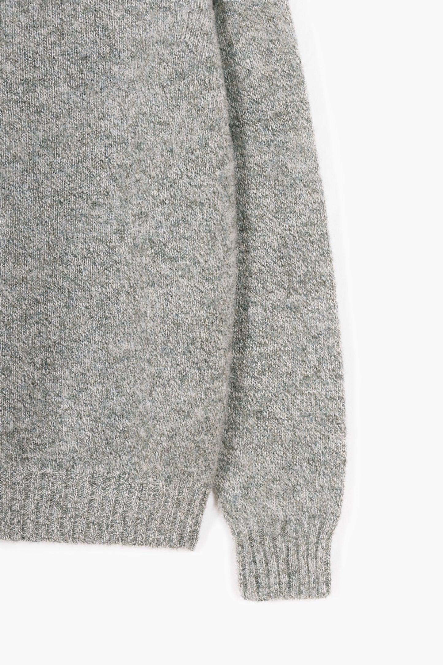 Pull Shaggy Dog mouliné en laine - Twisted Green