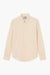 Corporate Shirt - Popeline de coton rayée Vanille/Blanc