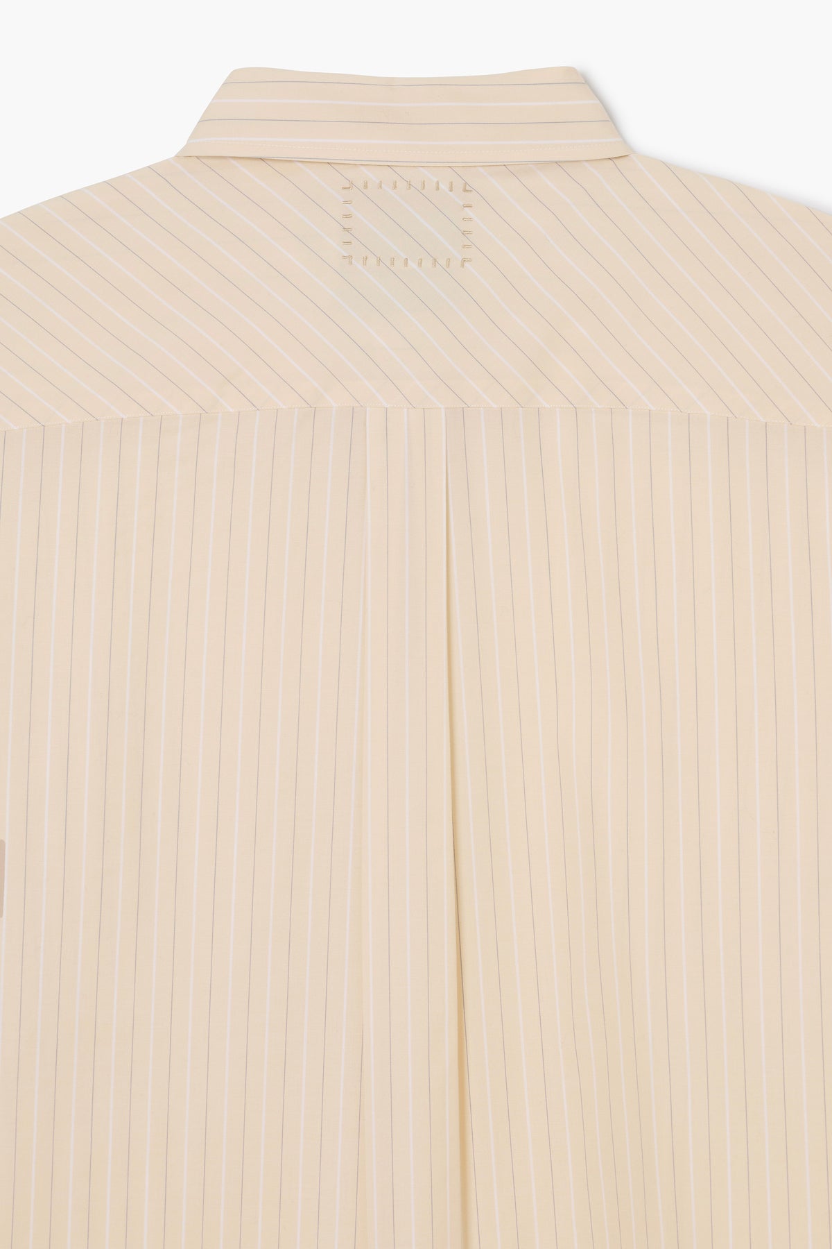 Corporate Shirt - Striped Cotton poplin Vanilla/White